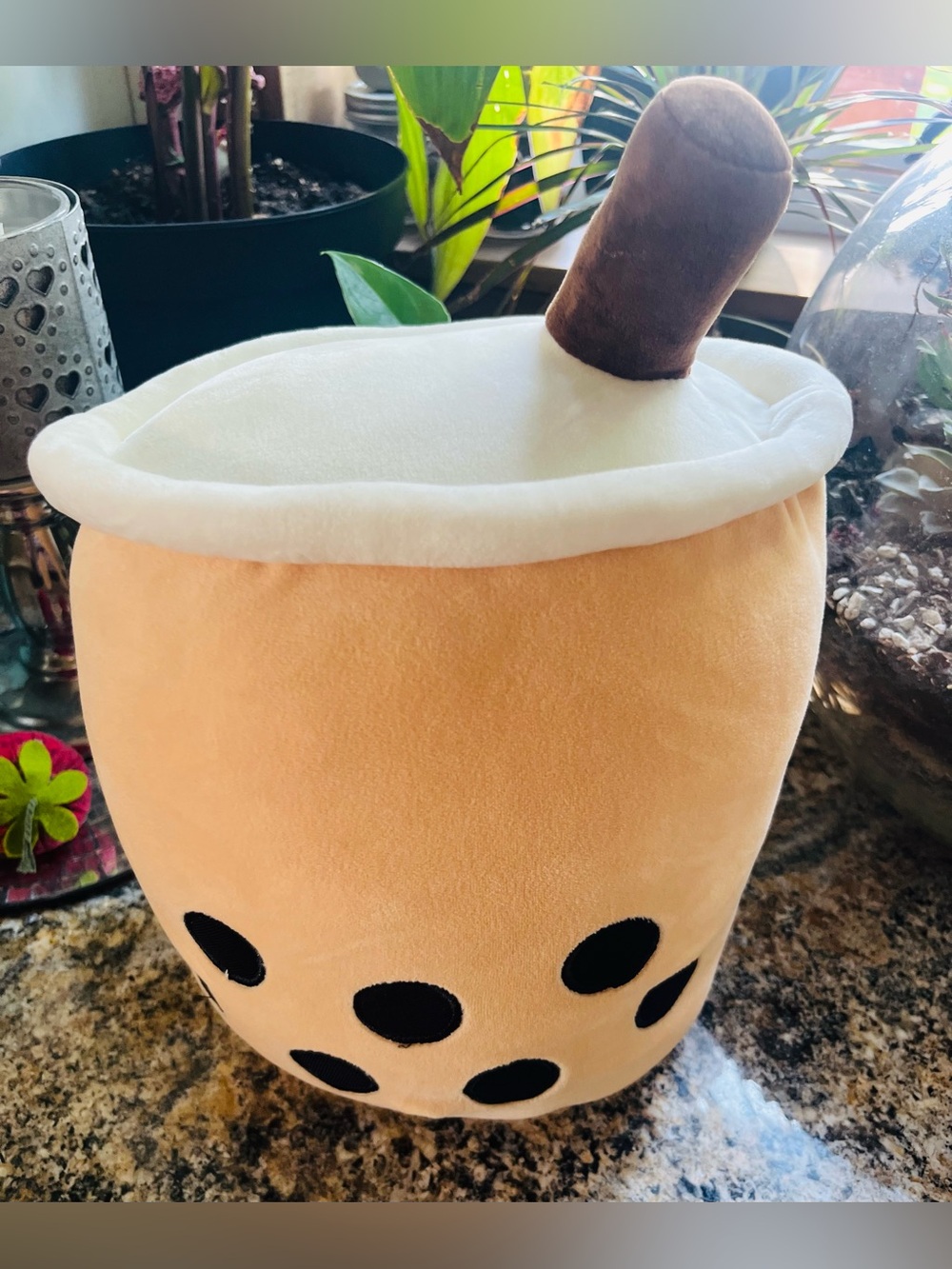Squishmallows Yellow Bubble Tea & Peach Plush Duo with Aqua Top - Picture 6 of 12